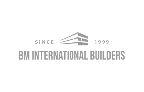 Логотип компанії BM International Builders - яка є клієнтом PollMan